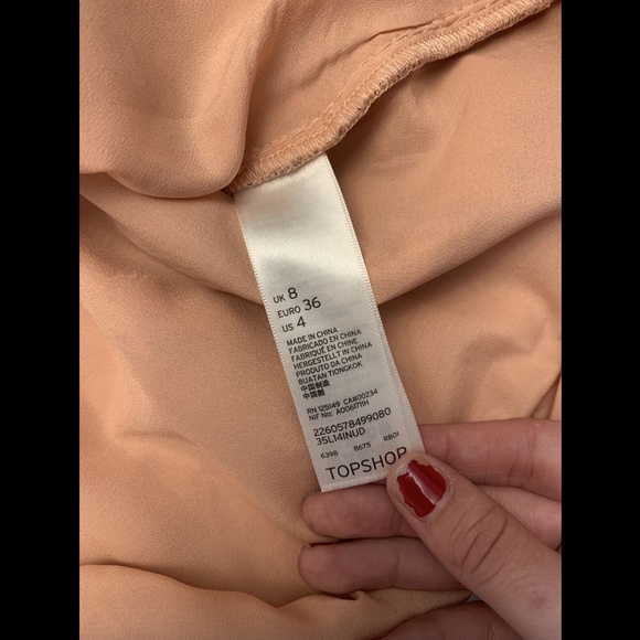 NEW $190 Topshop Scallop Lace Dress in Rose Pink - Picture 5 of 12